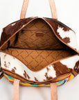 American Darling Saddle Blanket Hair On Genuine Leather Women Bag Western Handbag Purse