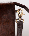 OHLAY Hobo Hand Tooled Hair-On Genuine Leather Women Bag Western Handbag Purse | Womens Handbags Belt for Summer