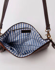 OHLAY Hobo Hand Tooled Hair-On Genuine Leather Women Bag Western Handbag Purse | Womens Handbags Belt for Summer