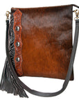 OHLAY Hobo Hand Tooled Hair-On Genuine Leather Women Bag Western Handbag Purse | Womens Handbags Belt for Summer