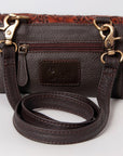 Ohlay Bags KBK107 Clutch Hand Tooled Hair-On Genuine Leather Women Bag Western Handbag Purse