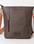 OHLAY KBK118 HOBO Hand Tooled Hair-on Genuine Leather women bag western handbag purse