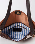 Ohlay Bags KBK120 Envelope Hand Tooled Hair-On Genuine Leather Women Bag Western Handbag Purse