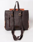 OHLAY KBK125 Backpack Hand Tooled Hair-On Genuine Leather women bag western handbag purse