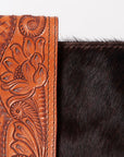 OHLAY KBK125 Backpack Hand Tooled Hair-On Genuine Leather women bag western handbag purse