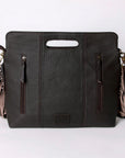 OHLAY SKBA105 Clutch Hand Tooled Hair-On Genuine Leather women bag western handbag purse