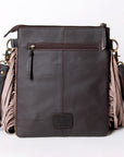 Ohlay Bags KBA109 Cross Body I Hand Tooled Hair-On Genuine Leather Women Bag Western Handbag Purse