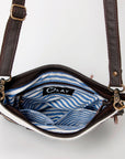 Ohlay Bags KBA110 Cross Body I Hand Tooled Hair-On Genuine Leather Women Bag Western Handbag Purse
