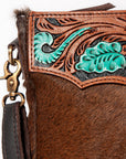Ohlay Bags KBA113 Cross Body I Hand Tooled Hair-On Genuine Leather Women Bag Western Handbag Purse