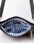 Ohlay Bags KBA119 Cross Body I Hand Tooled Hair-On Genuine Leather Women Bag Western Handbag Purse