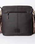 Ohlay Bags KBA120 Cross Body I Hand Tooled Hair-On Genuine Leather Women Bag Western Handbag Purse
