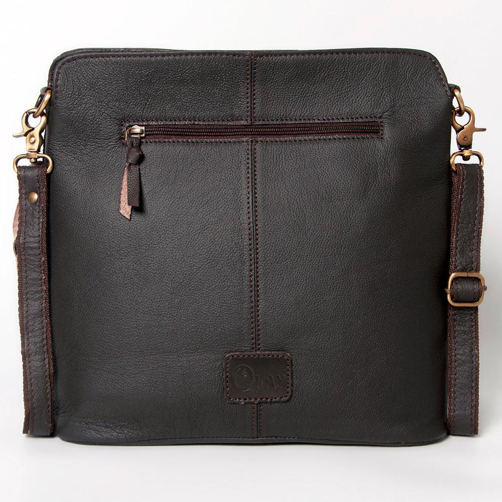 Ohlay Bags KBA121 Cross Body I Hand Tooled Hair-On Genuine Leather Women Bag Western Handbag Purse