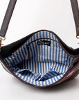 OHLAY KBA122 HOBO Hand Tooled Hair-on Genuine Leather women bag western handbag purse
