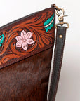 OHLAY KBA122 HOBO Hand Tooled Hair-on Genuine Leather women bag western handbag purse
