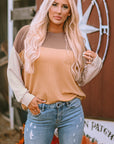 Adaline Ribbed Loose top Long Sleeve Top