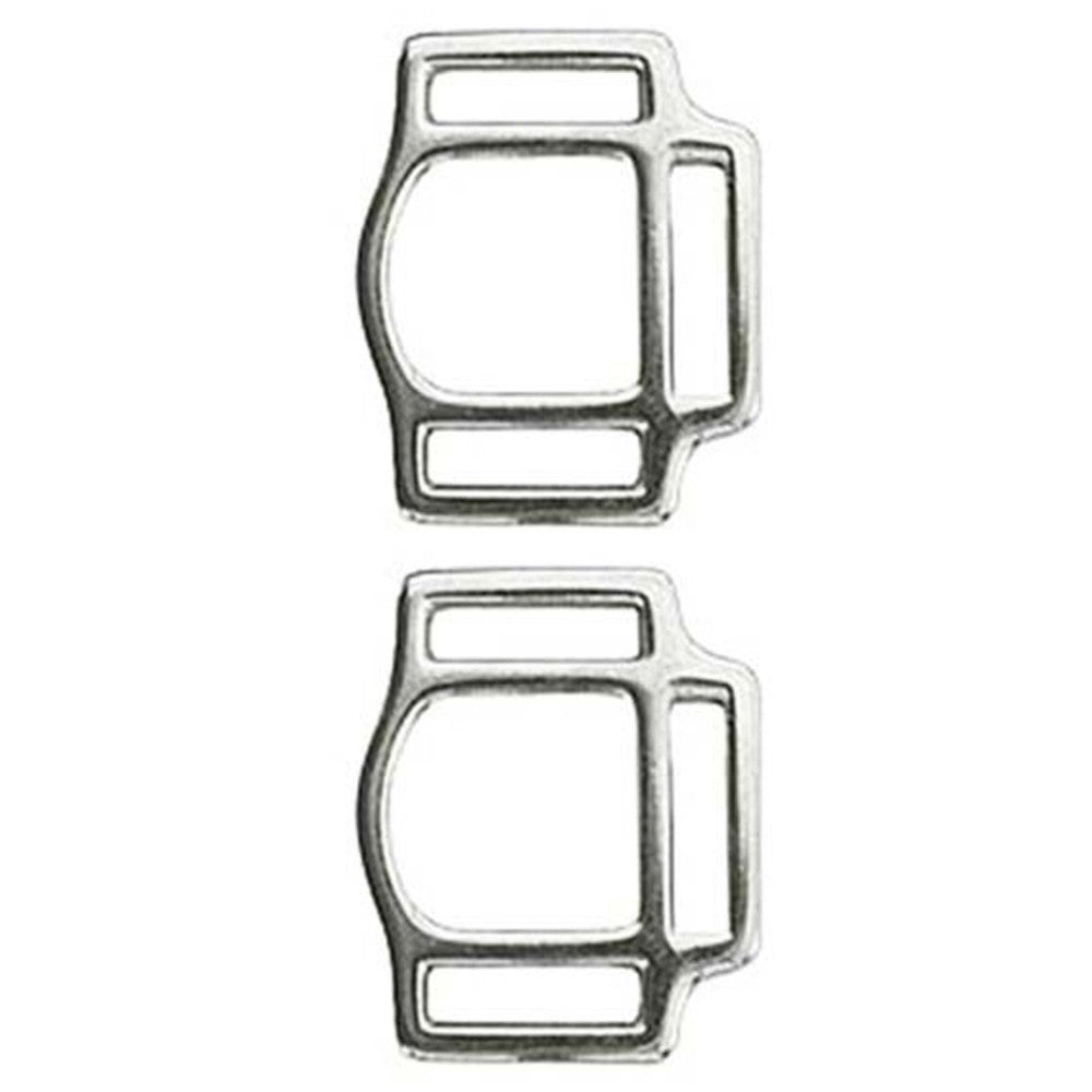 Hilason 1 Inch Malleable iron 3 Way Halter Square Nickel Plt. –