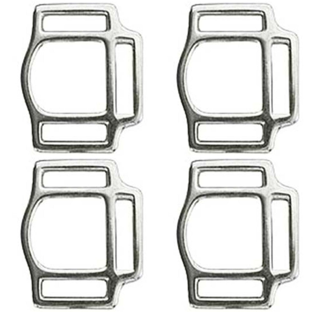 Hilason 1 Inch Malleable iron 3 Way Halter Square Nickel Plt. –