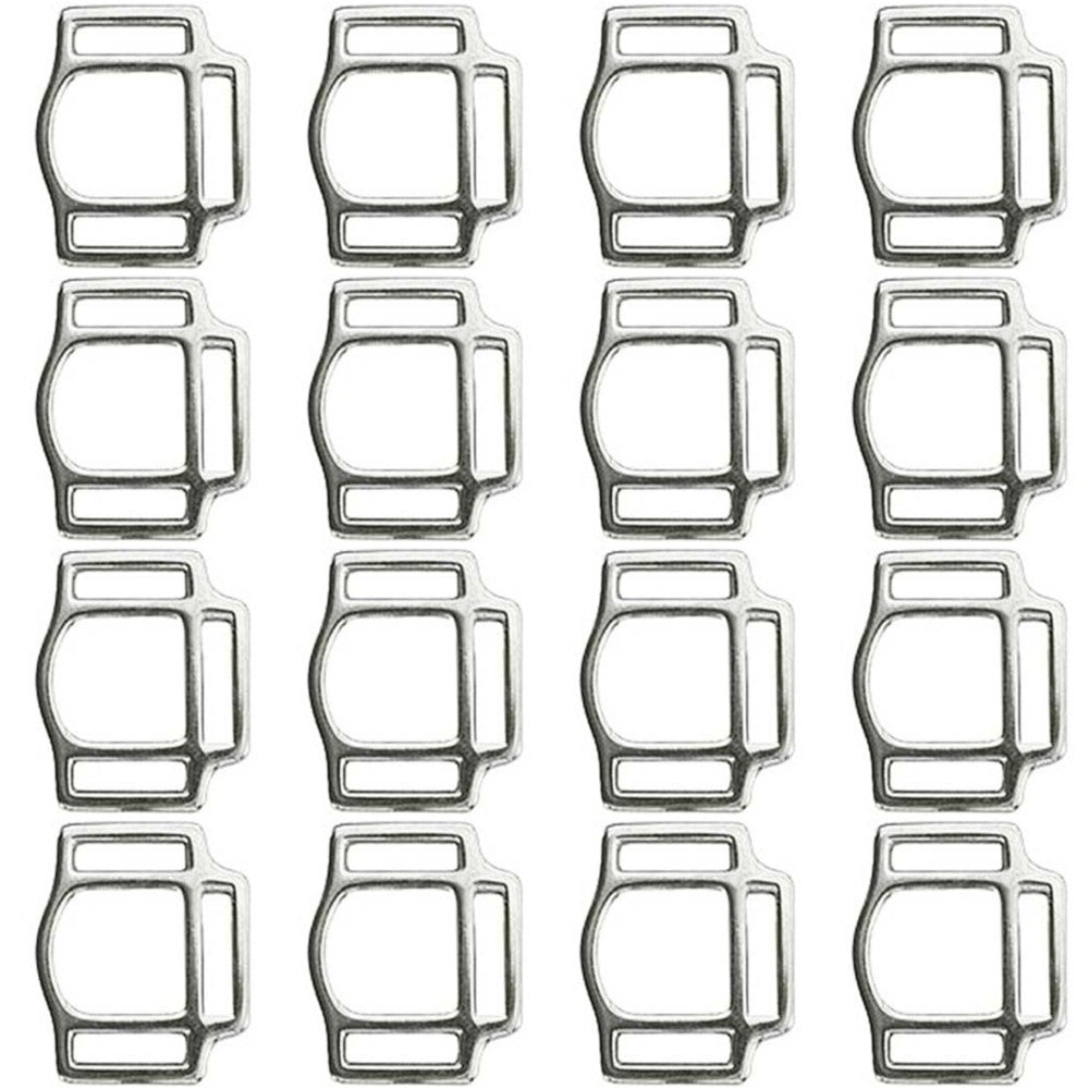 Hilason 1 Inch Malleable iron 3 Way Halter Square Nickel Plt. –