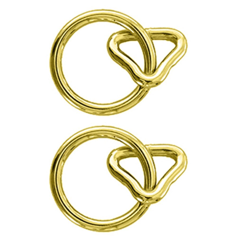 Hilason 1 Inch Loop 1/4 Ring Brass Plt. – Hilason