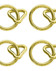 Hilason 1 Inch Loop 1/4 Ring Brass Plt. – Hilason