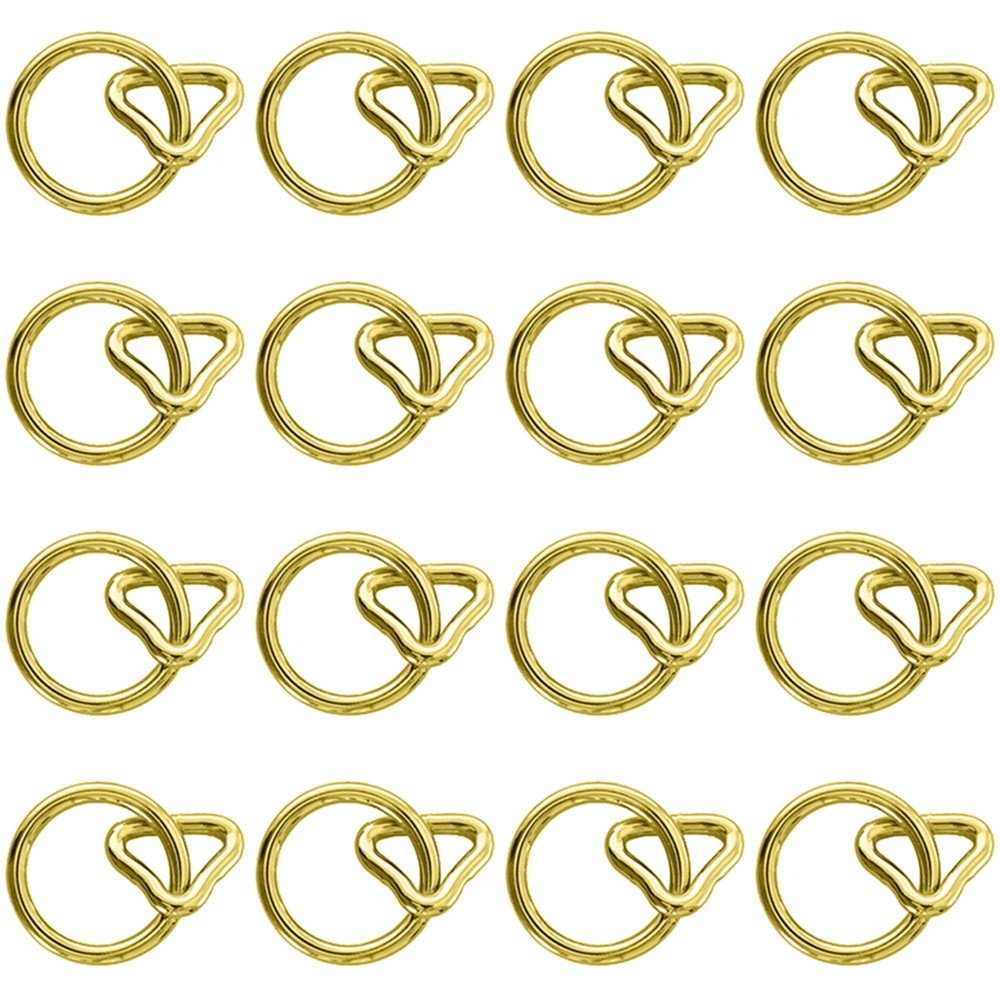 Hilason 1 Inch Loop 1/4 Ring Brass Plt. – Hilason