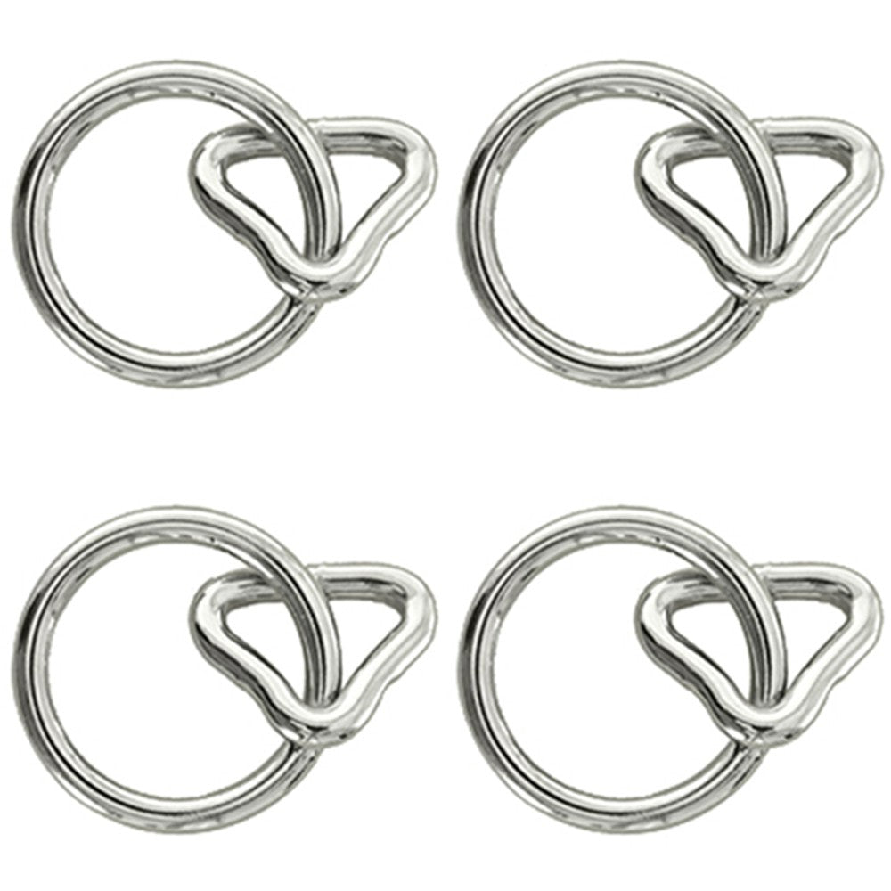Hilason 1Inch Loop 1 1/4 Inch Ring Nickel Plt. – Hilason