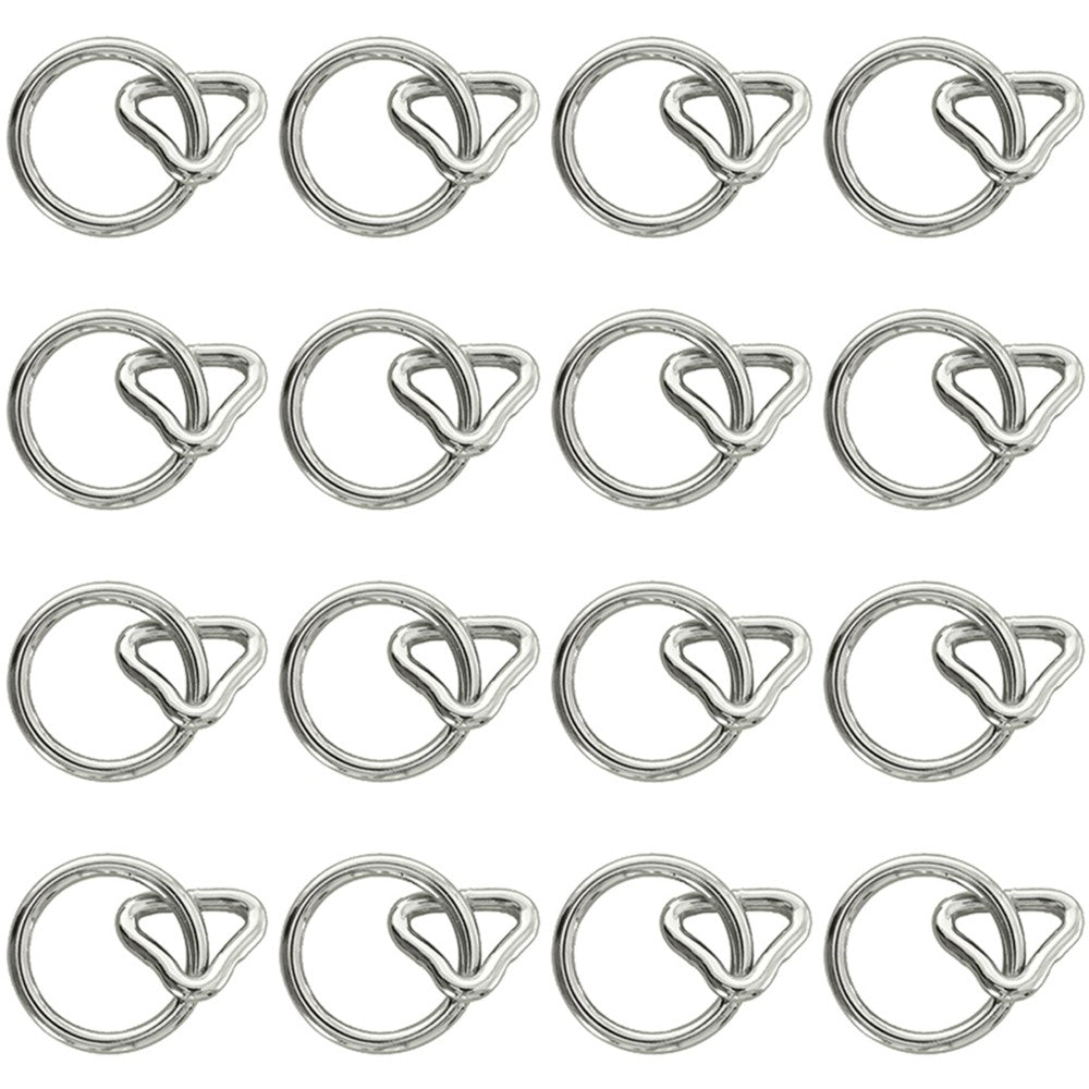 Hilason 1Inch Loop 1 1/4 Inch Ring Nickel Plt. – Hilason