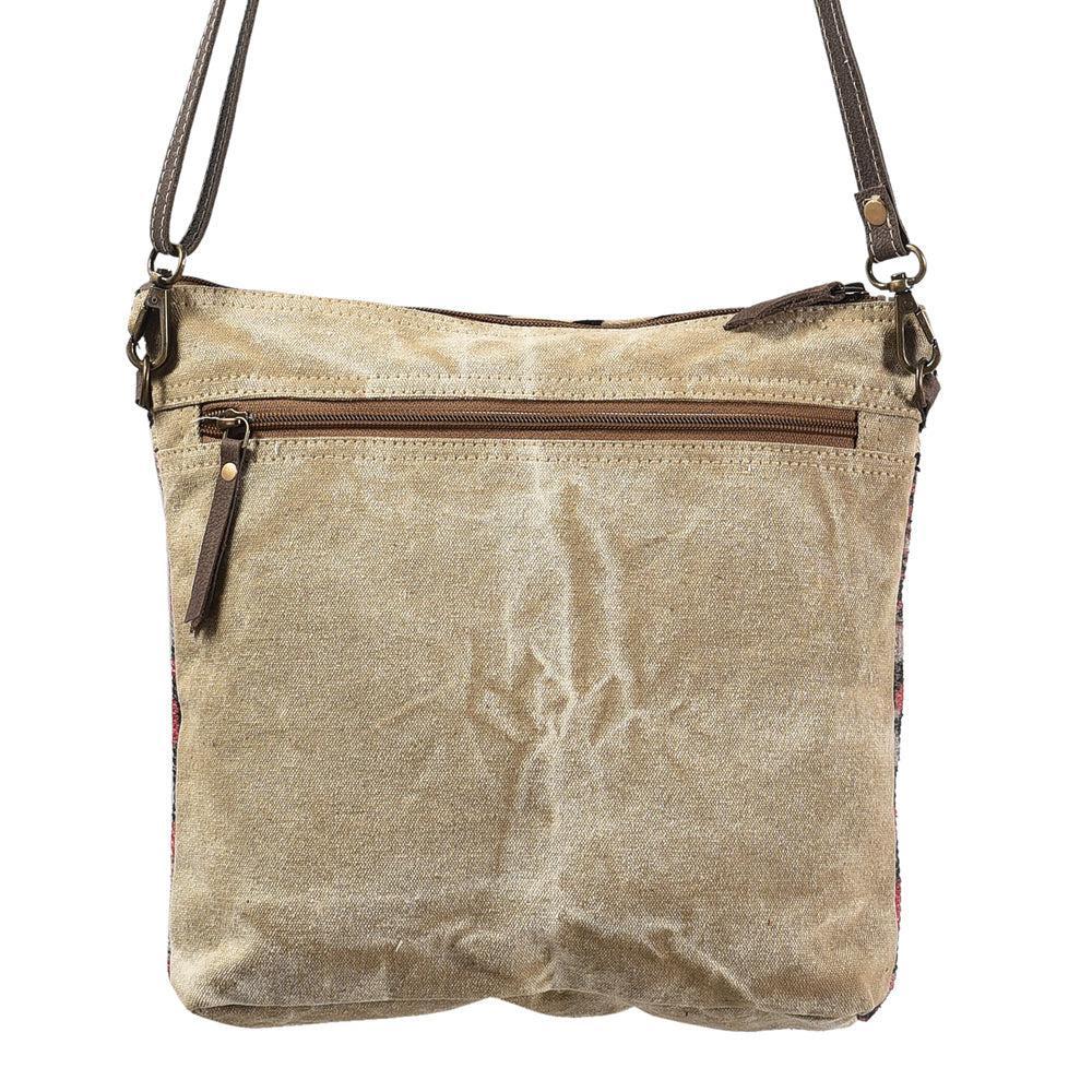 OHLAY KB354 Cross Body Upcycled Wool Upcycled Canvas Hair-On Genuine Leather women bag western handbag purse