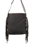 OHLAY MESSENGER Upcycled Wool Upcycled Canvas Hair-on Genuine Leather women bag western handbag purse