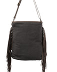 OHLAY MESSENGER Upcycled Wool Upcycled Canvas  Genuine Leather women bag western handbag purse