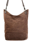 OHLAY MESSENGER Hand Tooled Upcycled Wool Upcycled Canvas  Genuine Leather women bag western handbag purse