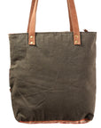 OHLAY KB376 TOTE Hand Tooled Upcycled Wool Upcycled Canvas Hair-on Genuine Leather women bag western handbag purse