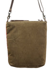 OHLAY MESSENGER Upcycled Wool Upcycled Canvas Hair-on Genuine Leather women bag western handbag purse
