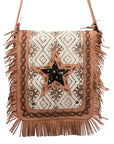 OHLAY MESSENGER Upcycled Wool Upcycled Canvas Hair-on Genuine Leather women bag western handbag purse