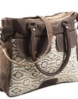 OHLAY KB417 TOTE Upcycled Wool Upcycled Canvas Genuine Leather women bag western handbag purse