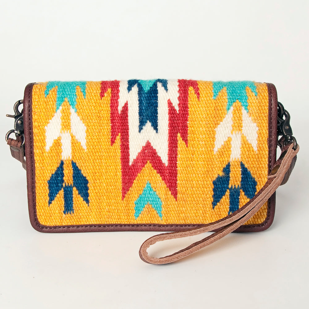 American Darling Organizer Saddle Blanket Genuine Leather Western Women Bag Handbag Purse | for Cute Travel