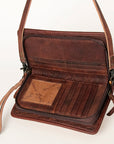 American Darling Organizer Saddle Blanket Genuine Leather Western Women Bag Handbag Purse | for Cute Travel