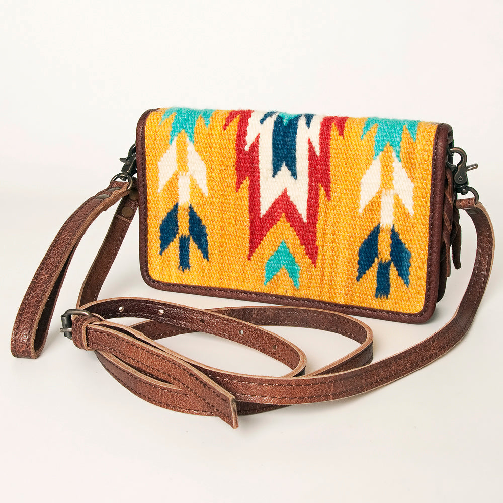 American Darling Organizer Saddle Blanket Genuine Leather Western Women Bag Handbag Purse | for Cute Travel