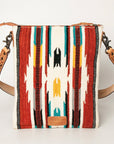 American Darling Hand Tooled Saddle Blanket Genuine Leather Women Bag Western Handbag Purse