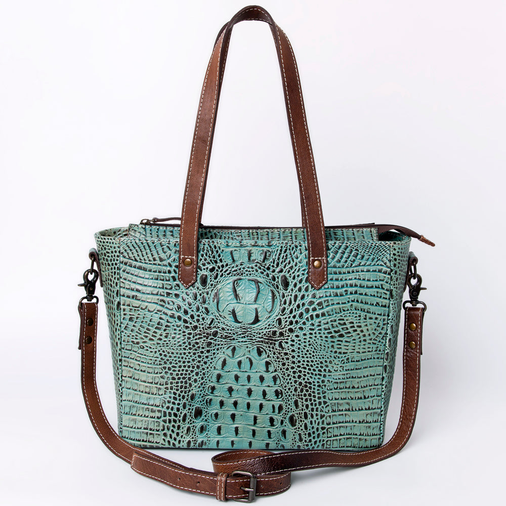 ADBG964 American Darling Crocodile Embossed Genuine Leather Women Bag Western Handbag Purse
