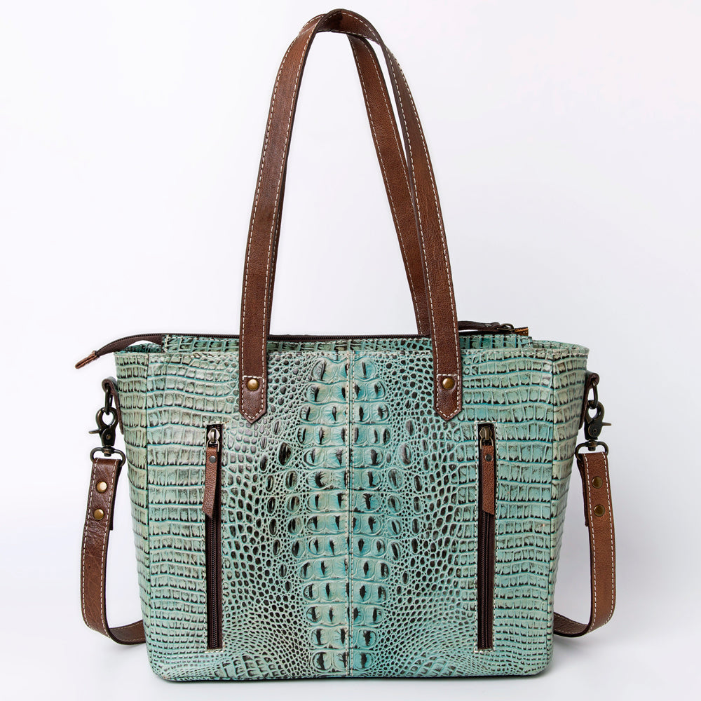 ADBG964 American Darling Crocodile Embossed Genuine Leather Women Bag Western Handbag Purse