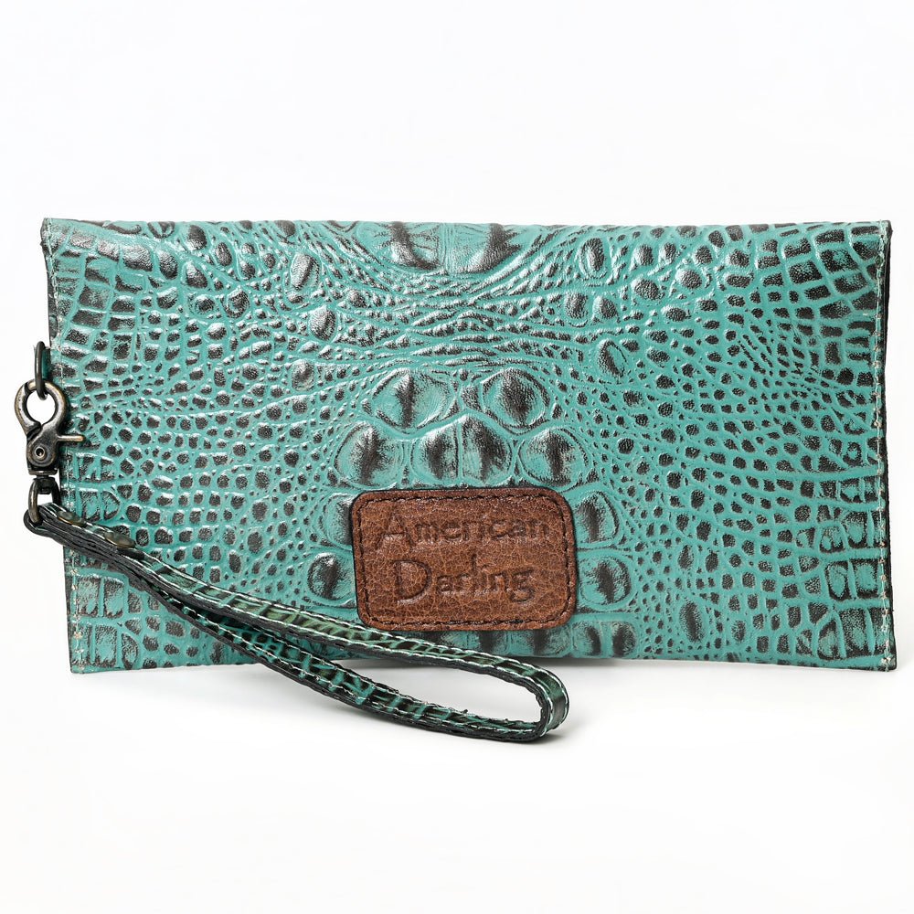 American Darling Crocodile Embossed Genuine Leather Women Bag Western Handbag Purse