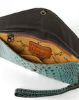 American Darling Crocodile Embossed Genuine Leather Women Bag Western Handbag Purse