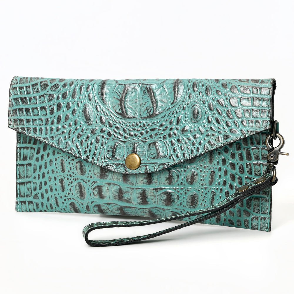 American Darling Crocodile Embossed Genuine Leather Women Bag Western Handbag Purse