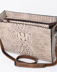 American Darling Crocodile Embossed Genuine Leather Women Bag Western Handbag Purse