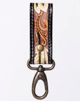 American Darling Hand Tooled Carved Genuine Leather Keyring