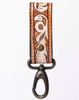 American Darling Hand Tooled Carved Genuine Leather Keyring