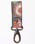 American Darling ADKR210S Hand Tooled Carved Genuine Leather Keyring
