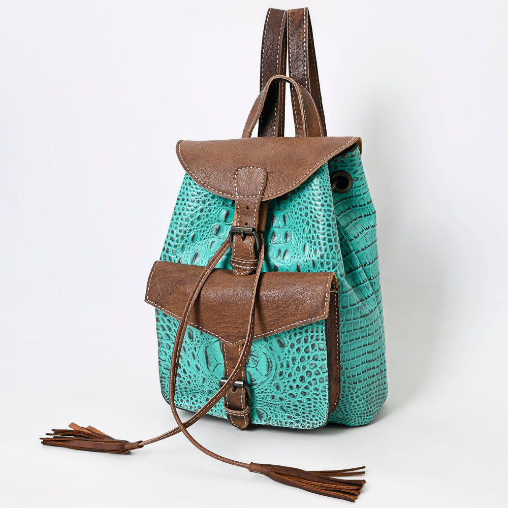 American Darling Crocodile Embossed Genuine Leather Women Bag Western Handbag Purse