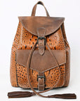 American Darling Crocodile Embossed Genuine Leather Women Bag Western Handbag Purse